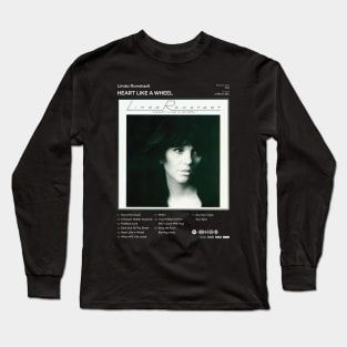 Linda Ronstadt - Heart Like A Wheel Tracklist Album Long Sleeve T-Shirt